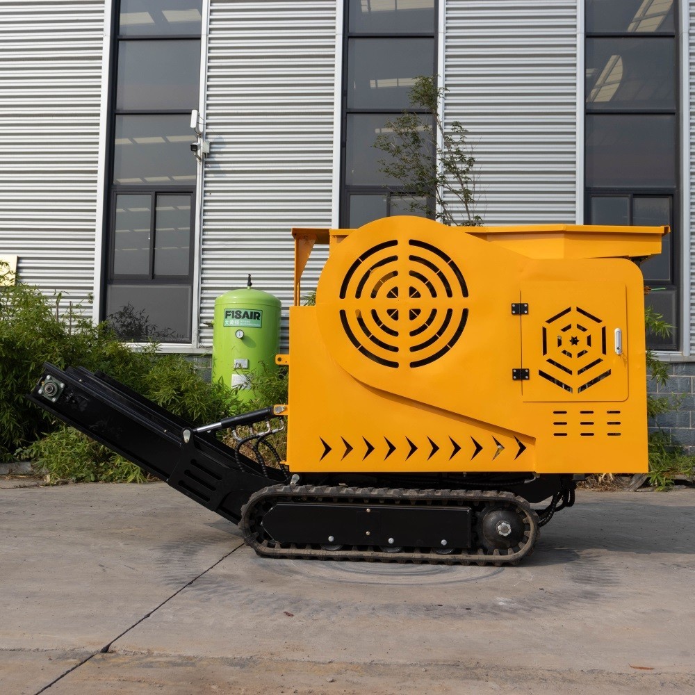 MS430 Jaw Crusher 1800kg 18HP Mobile Stone Rock Tracked Crusher Mining Machine
