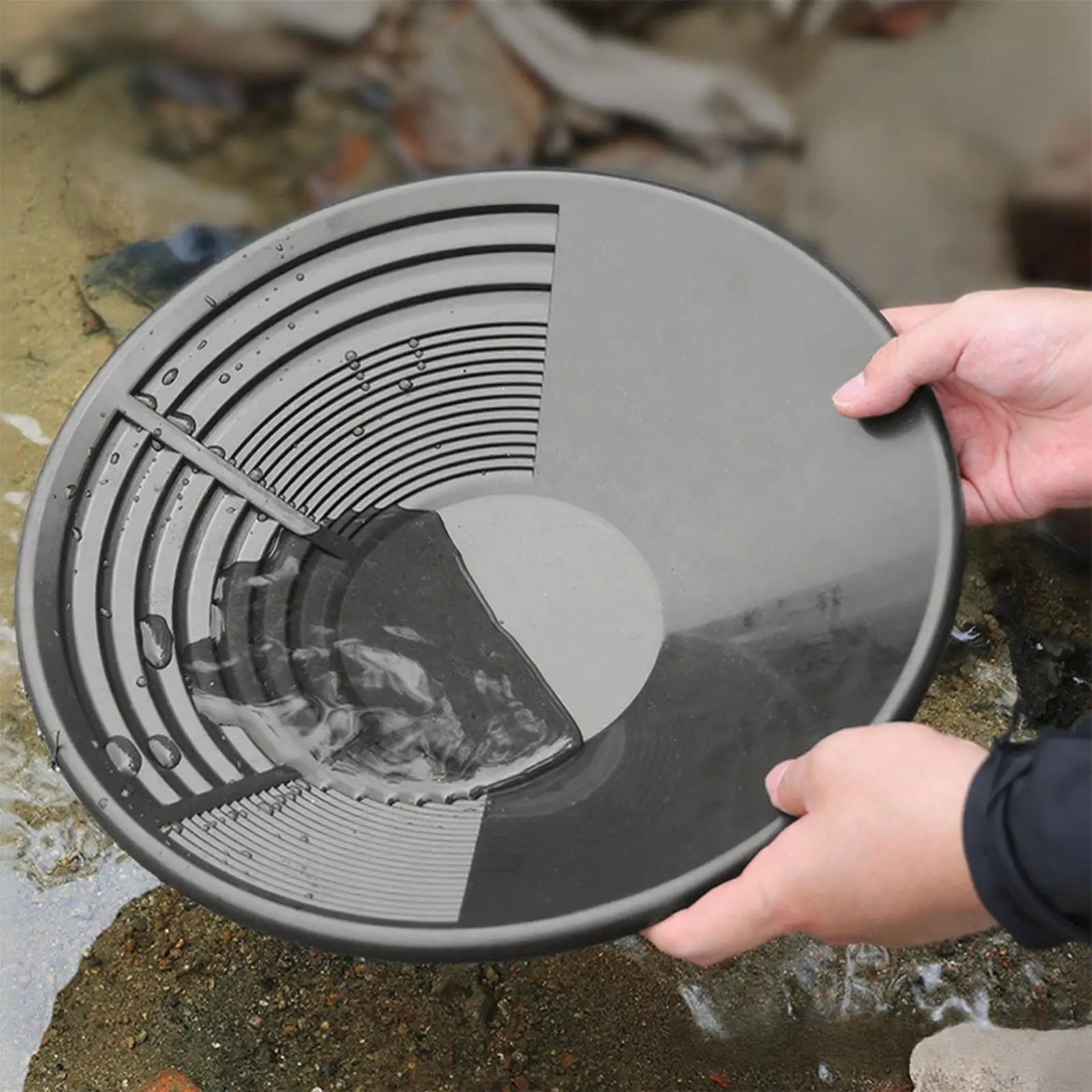 Hot Sale Plastic Gold Pan Basin Gold Mining Pan Ergonomic Gold Panning Tool Gold