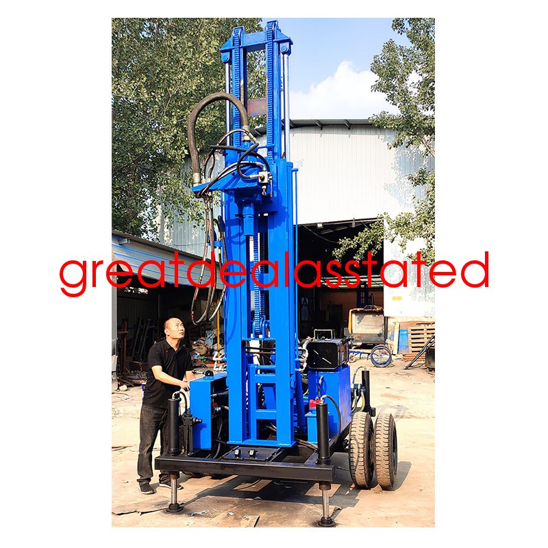 2026 4-Cylinder Diesel Rotary Drilling Rig for Water Well 300M 78kw 106hp By Sea