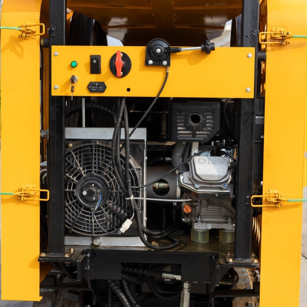 MS430 Jaw Crusher 1800kg 18HP Mobile Stone Rock Tracked Crusher Mining Machine