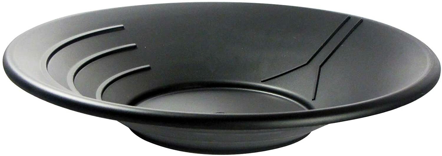Gold Pan 34 cm 14 inch Black Plastic Gem Fossicking Panning Prospecting Detector