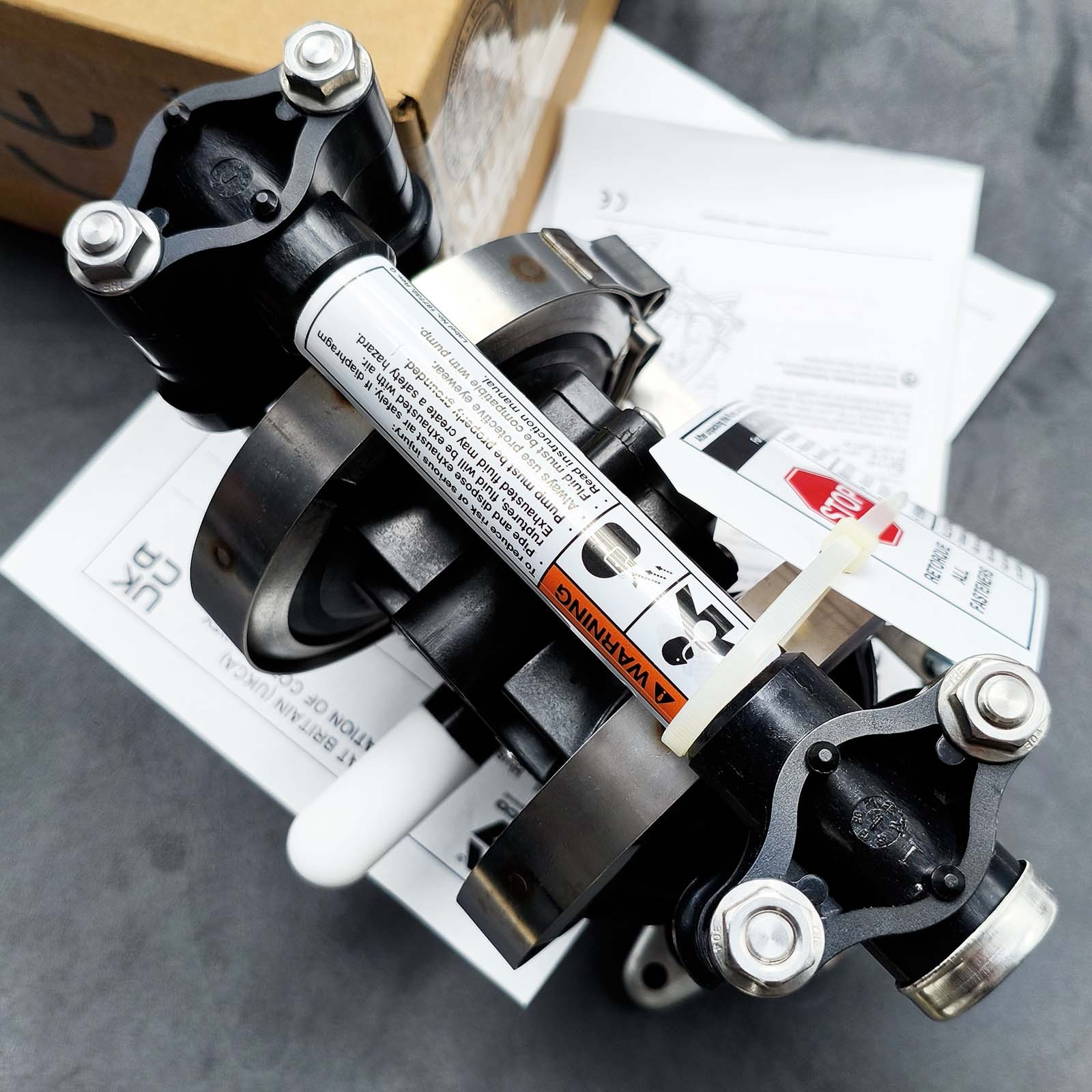New 3/8″ Plastic Air-Operated Double Diaphragm Pump for Graco D31255 Husky 307