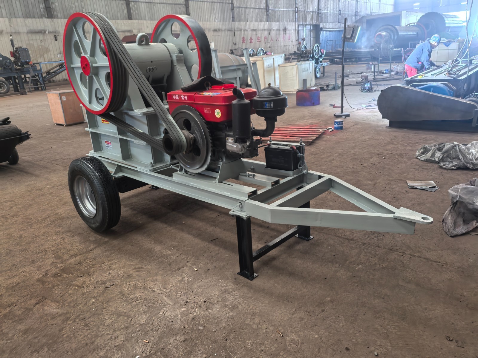 150*250 jaw crusher portable Aggregate Production in Quarry pebble crusher at NJ