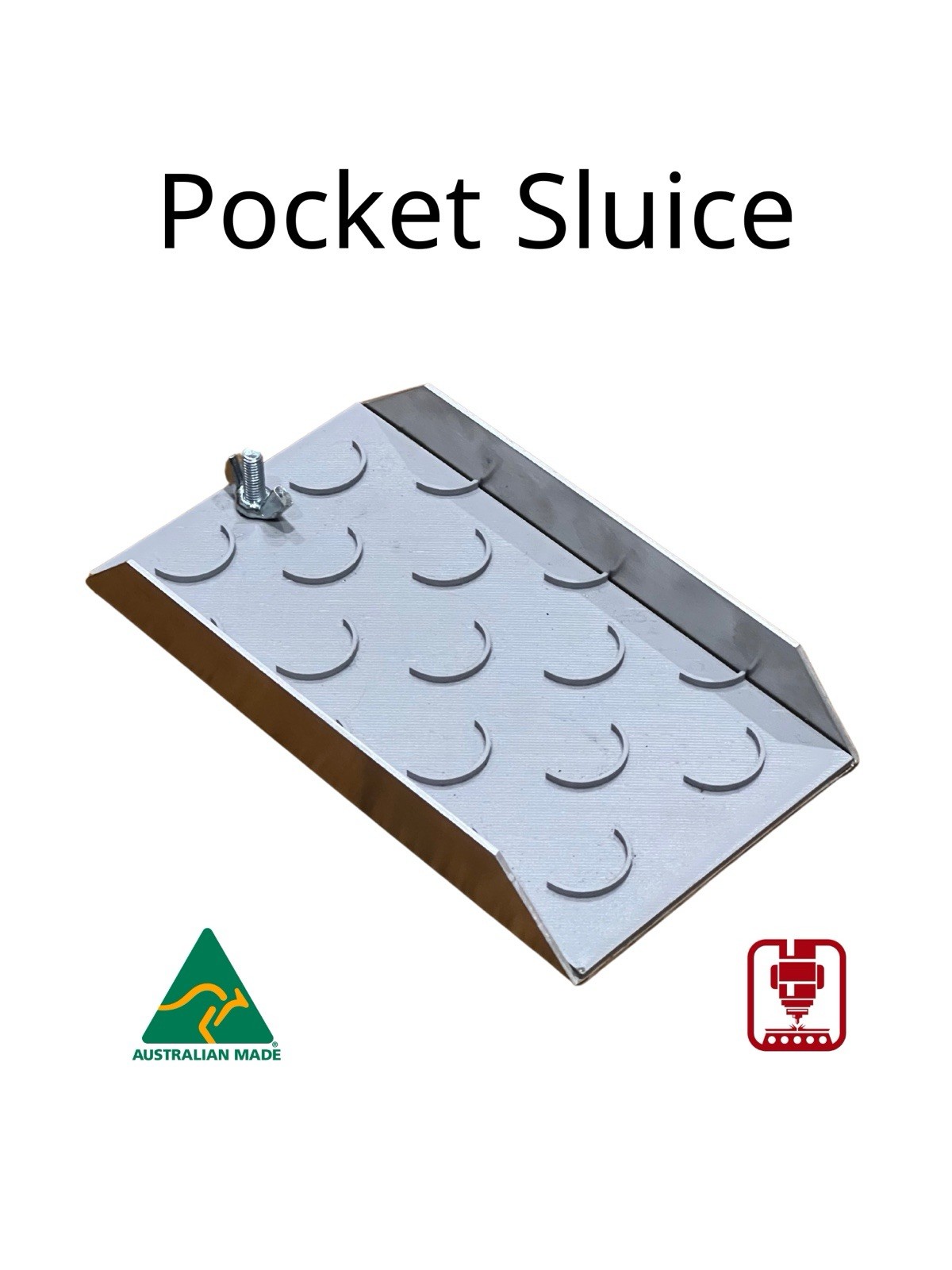 Pocket Sluice Box Compact Gold Pocket Prospecting Tool | Backpack Friendly