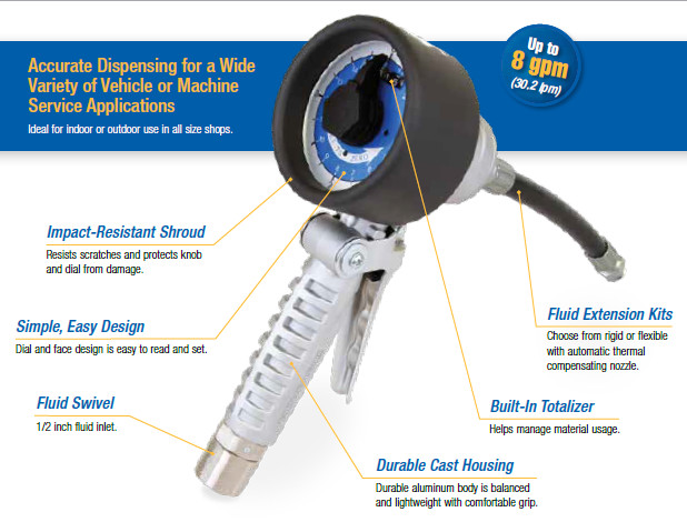Graco SDMM8 4/16 QT Mechanical Manual Meter #24V034 with Nozzle and Extension