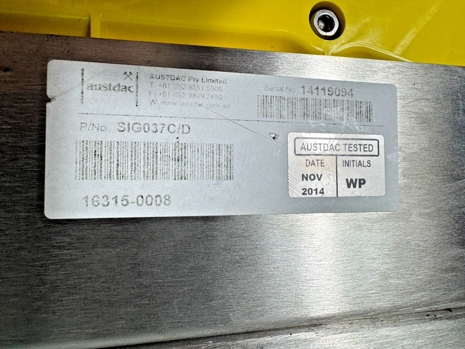 AUSTDAC Part No. SIG037C/D – ABMA4 I.S. Intercom & ESS3 Lanyard / Pullkey Unit