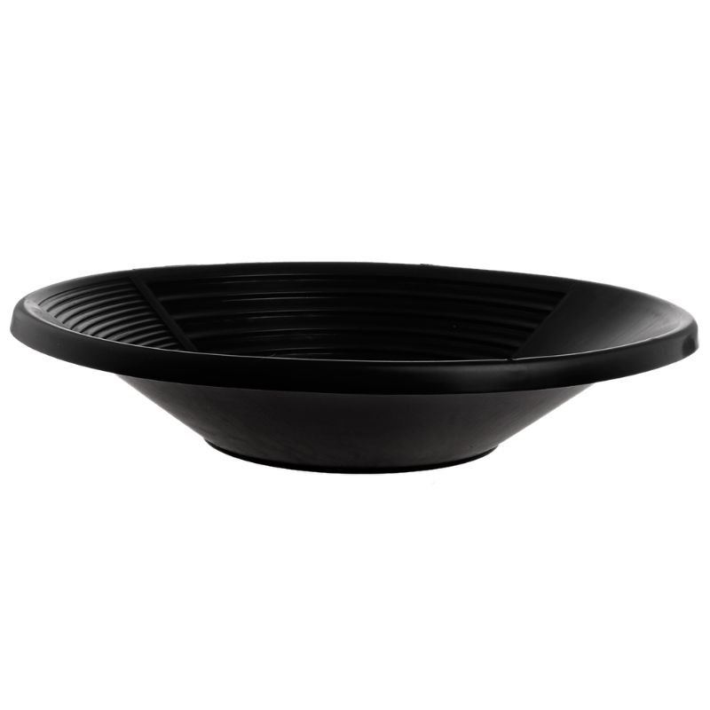 Black Plastic Gold Pan Mining Nugget Prospecting Dredging River Panning 15-inch