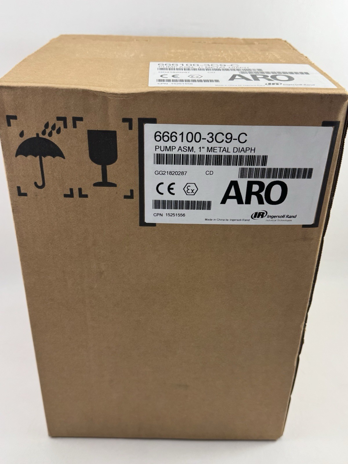 ARO INGERSOLI RAND 1” Metal Diaphragm Pump 666100-3C9-C (Alum) SEALED BOX