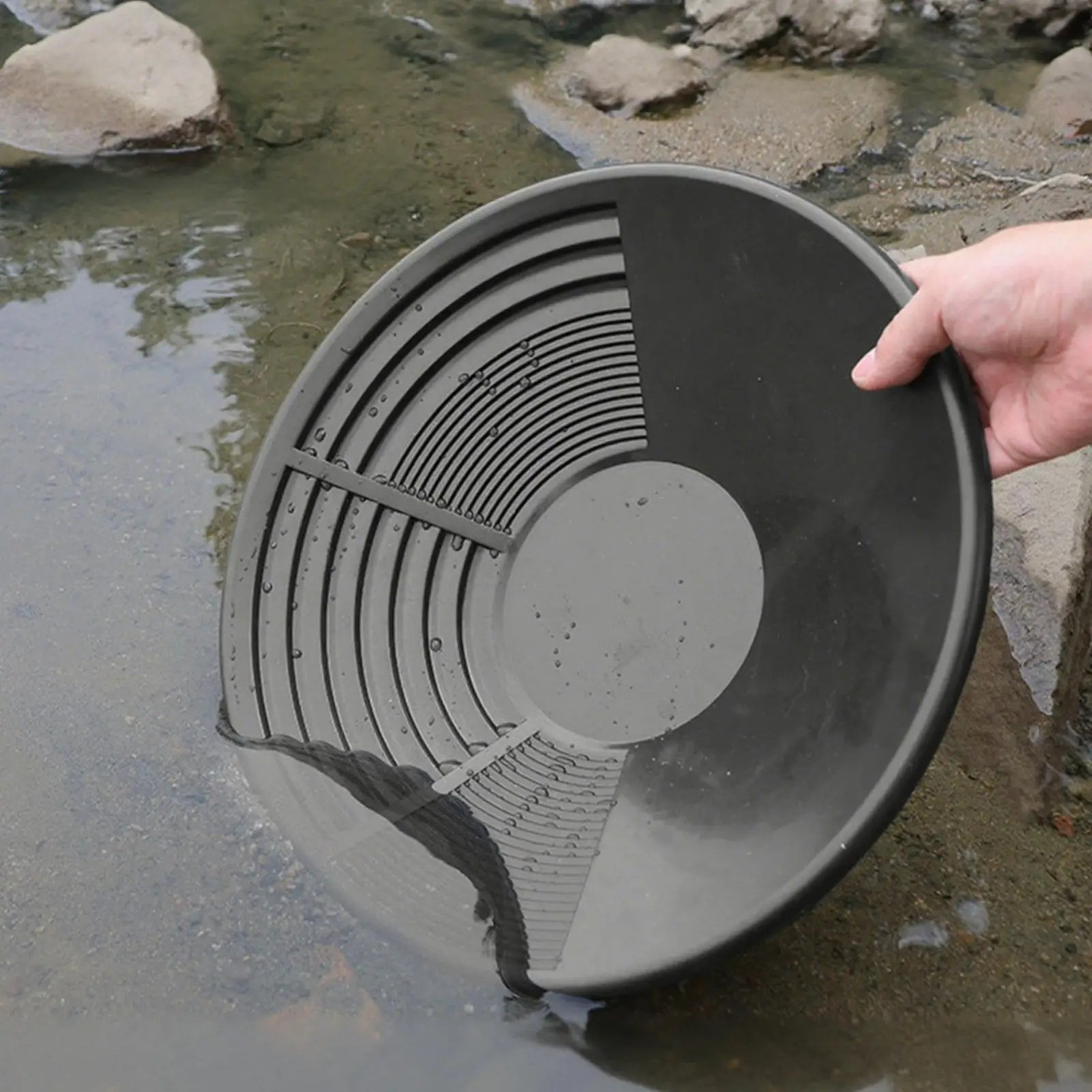 Hot Sale Plastic Gold Pan Basin Gold Mining Pan Ergonomic Gold Panning Tool Gold
