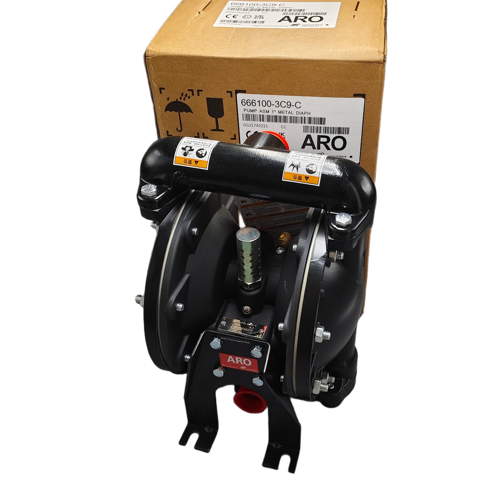 666100-3C9-C NEW 1” Double Diaphragm Pump Air Operated for Aro US
