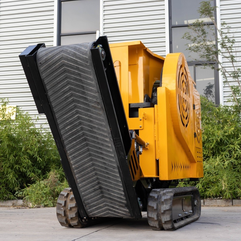 MS430 Jaw Crusher 1800kg 18HP Mobile Stone Rock Tracked Crusher Mining Machine