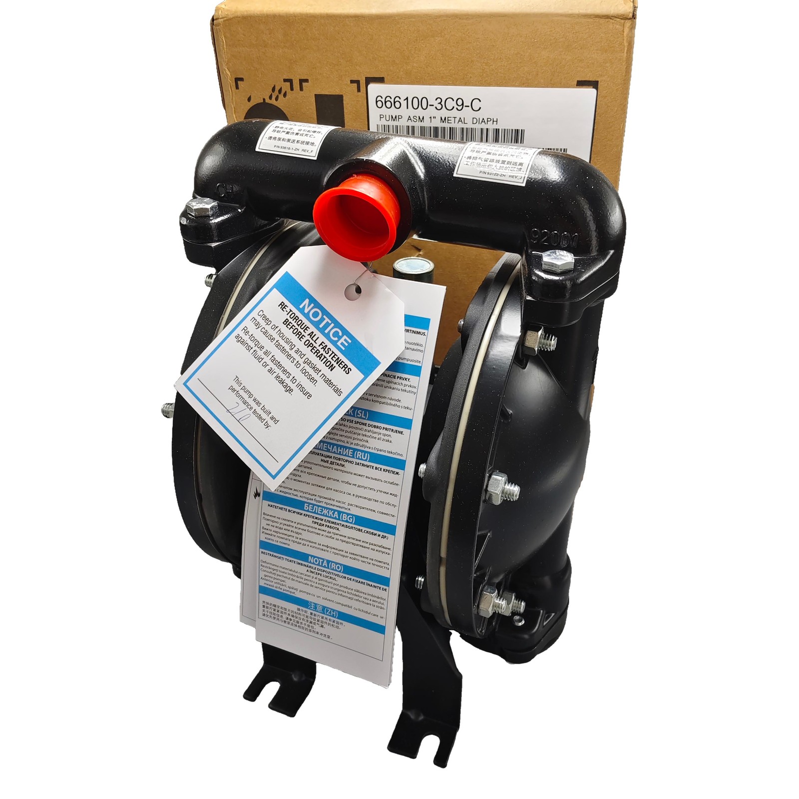 666100-3C9-C NEW 1” Double Diaphragm Pump Air Operated for Aro US