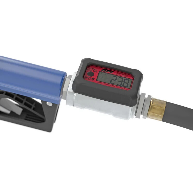 GPI 113255-1 TURBINE FLOW METER, BATTERY POWERED DISPLAY, ALUMINUM BODY