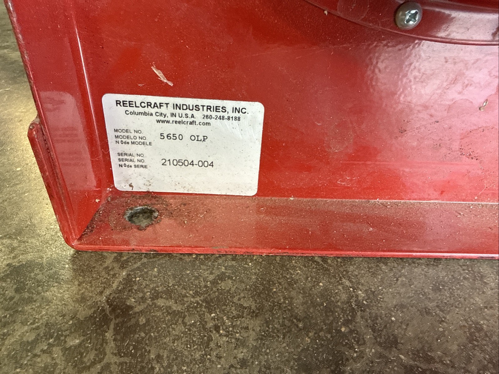 REELCRAFT 5650 OLP 3/8 x 50 ft Hose Reel Industrial Air & water Reel, USA MADE