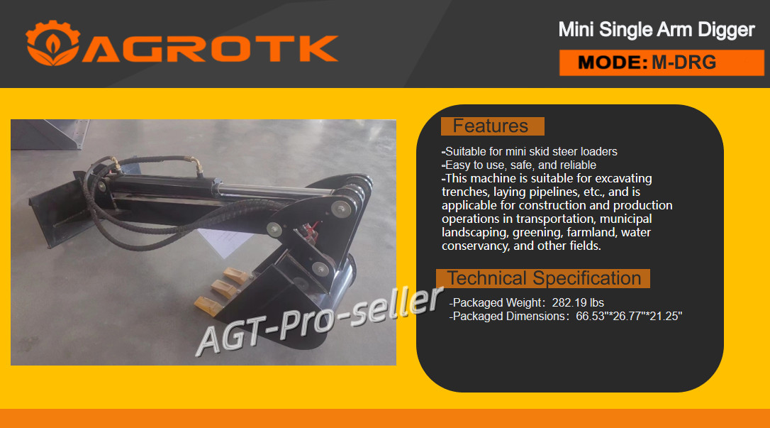 New AGT Attachments Skid Steer Fronthoe 26” Bucket