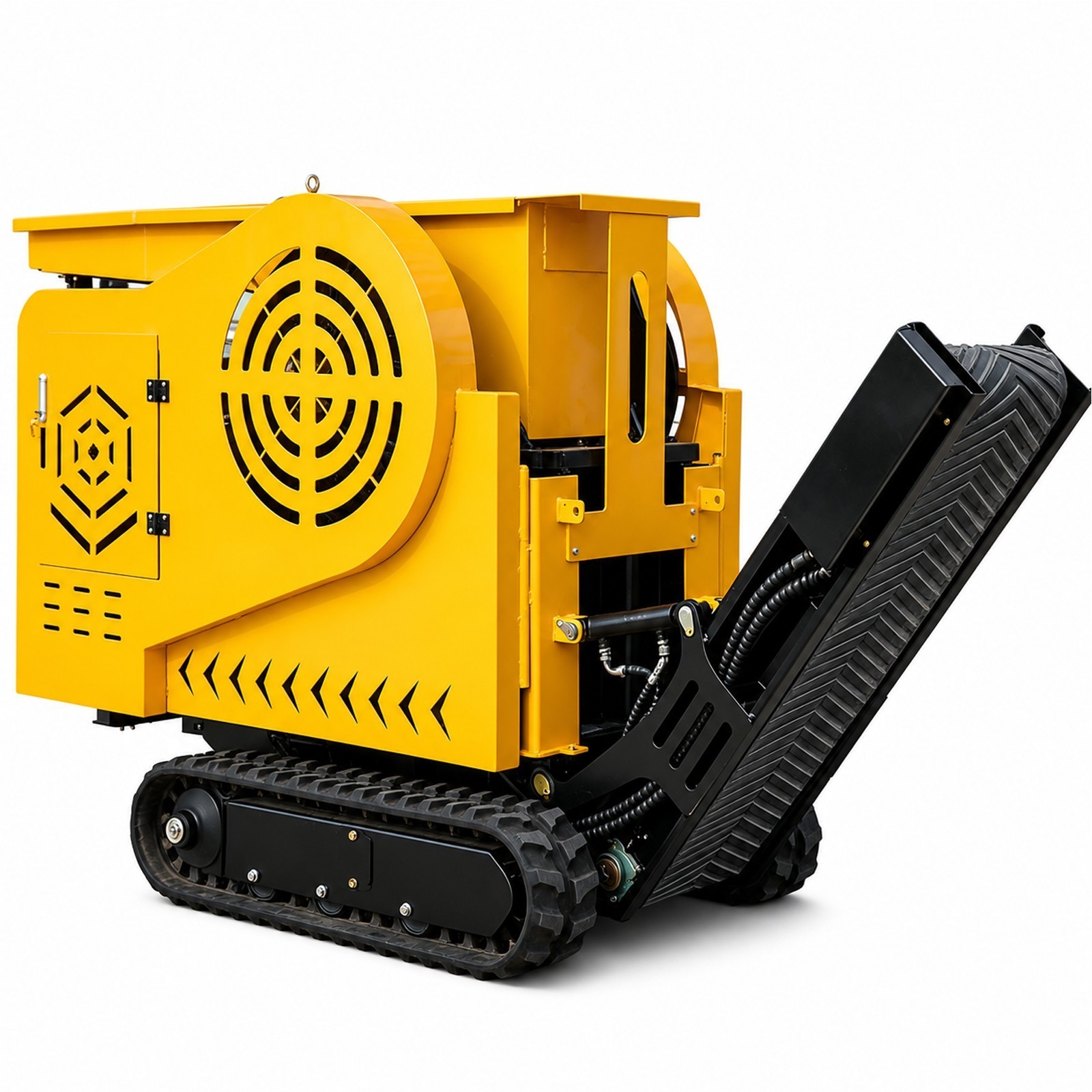 BID for 1.8T Tracked Mobile Jaw Crusher 18HP 220×350mm Stone Ore Mining Grinder