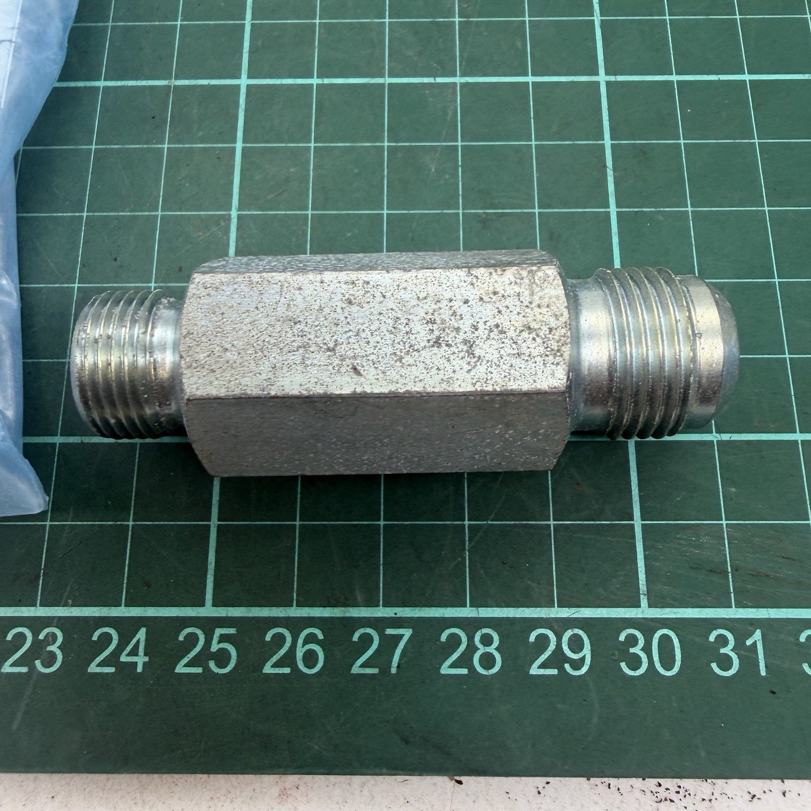 20714468 Sandvik Hydraulic Adapter 3/8 BSPP to 3/4 JIC Straight Drill Rig NOS