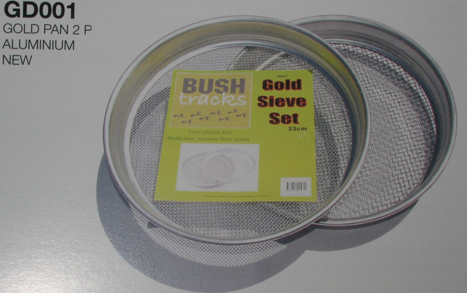 Gold Panning Prospecting Sieve Set 2 Piece 1/4″1/8″ Mesh Gem Fossicking Detector