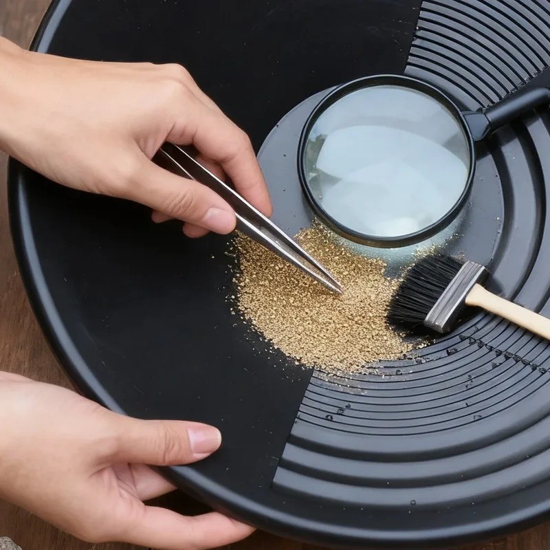 Plastic Gold Mining Pan Basin Gold Panning Tool Lightweight Ergonomic Sieve