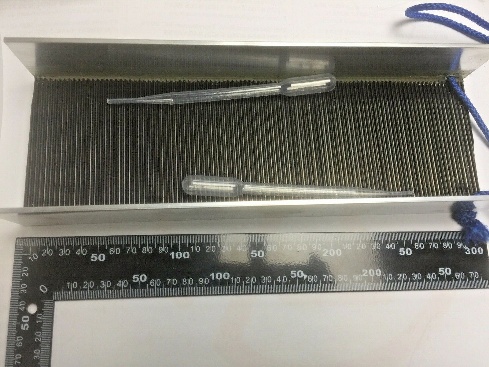 Pocket Aluminium Sluice Box 30x10x5cm High with Ribbed Matting Gold Prospecting