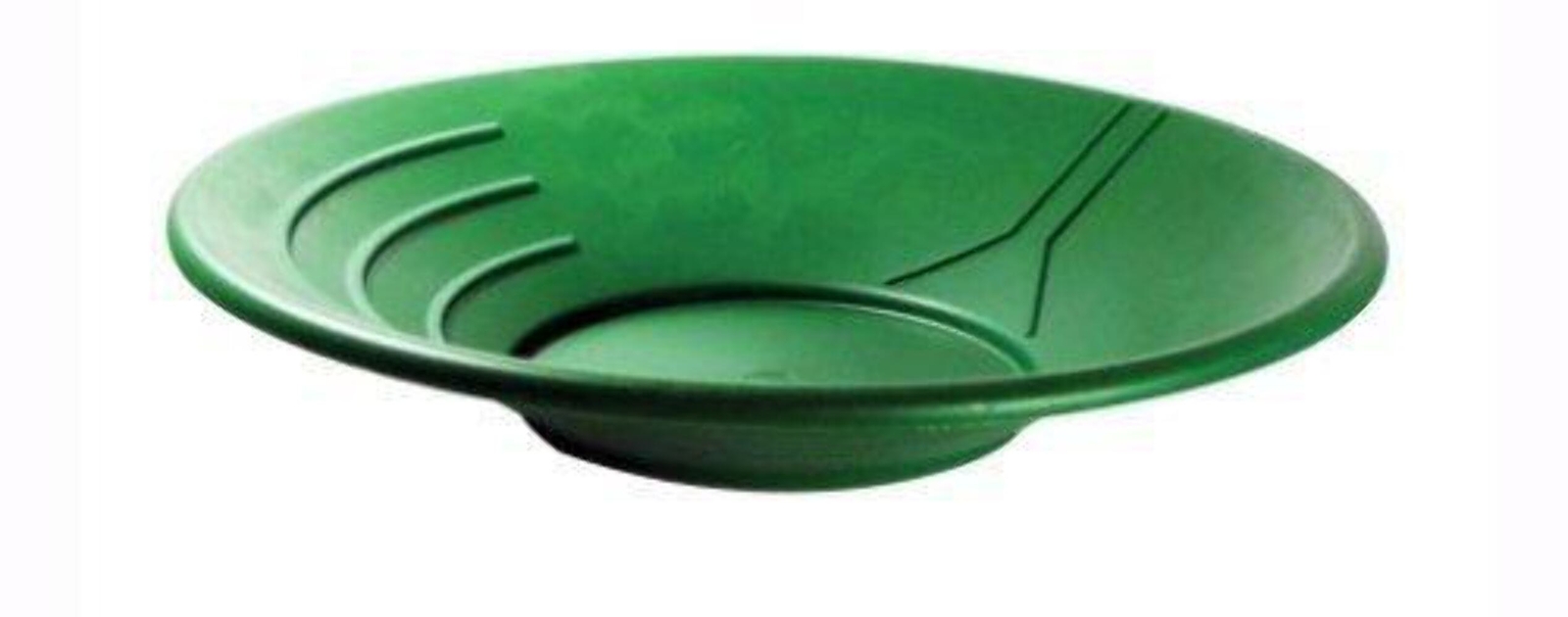 14″ Gold Pan Depth: 2 5/8″ (choice of Black, Blue or Green)