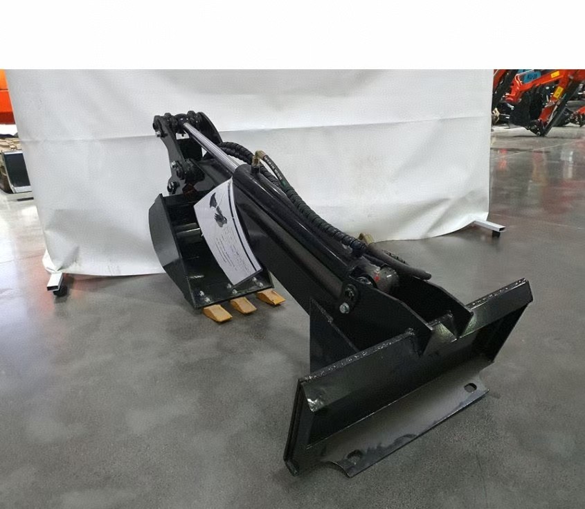 AGT 12” Digger Bucket Single Arm Digger Attachment for Mini Skid Steer