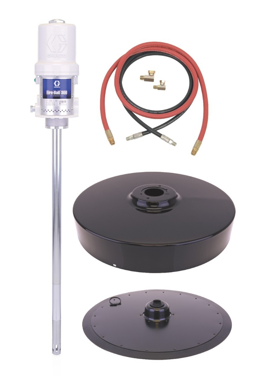 Graco 225016 FireBall 300 Series 50:1 400LB Grease Pump Stationary Supply Pack