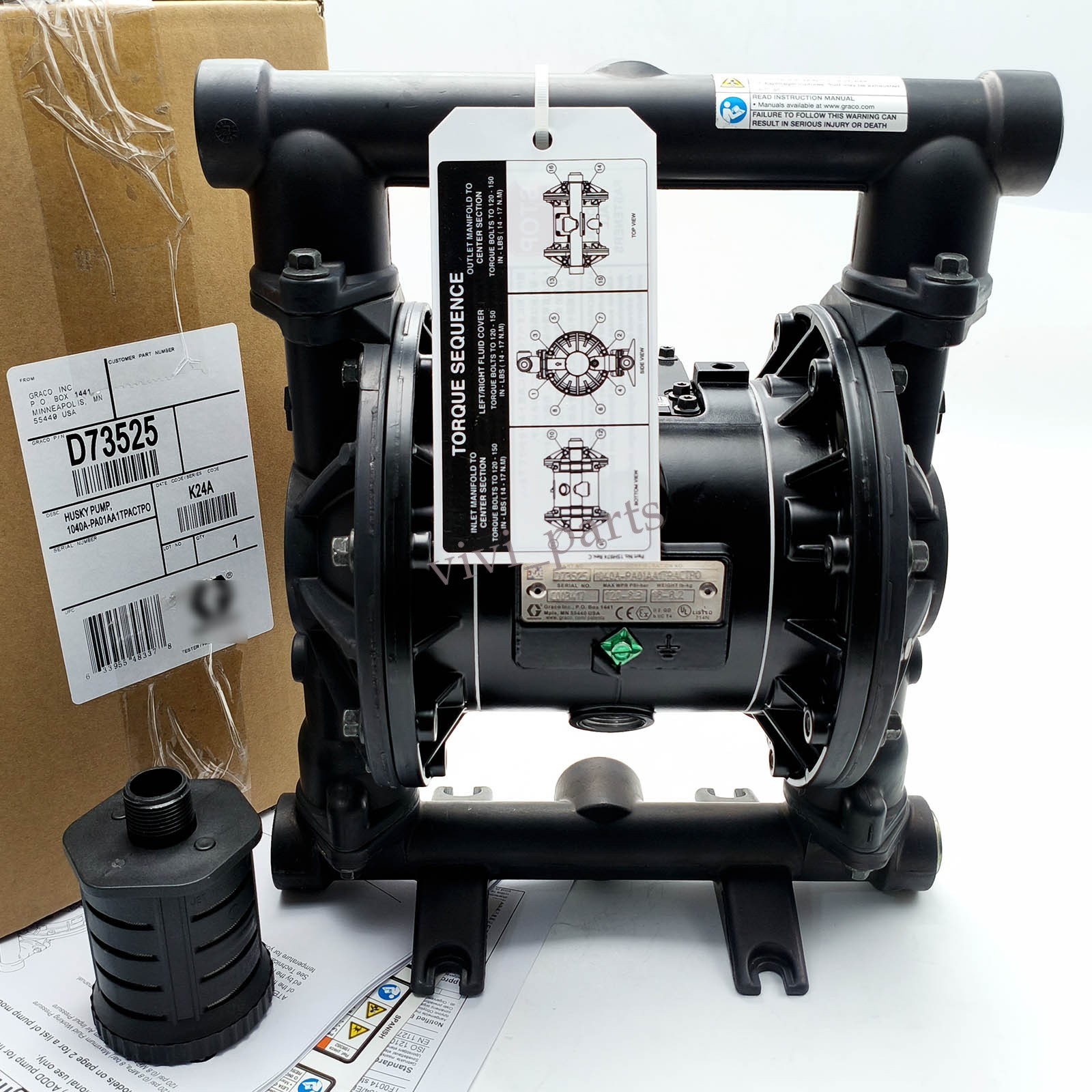 New Transfer Pump 1” Air Operated Diaphragm Pump for Graco 1040 D73525