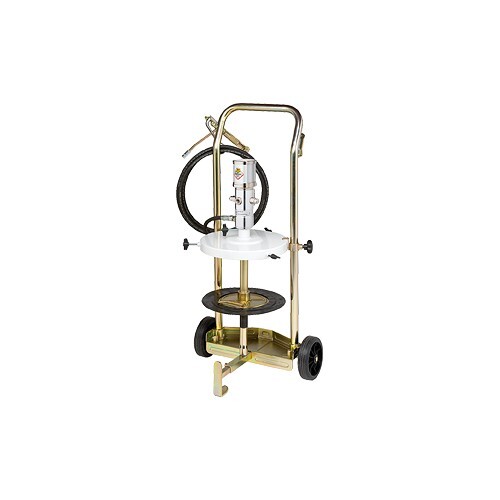 RAASM 64033/40-55 Dolly-Mounted Grease dispenser kit for 35lb drum, 50:1 Pump