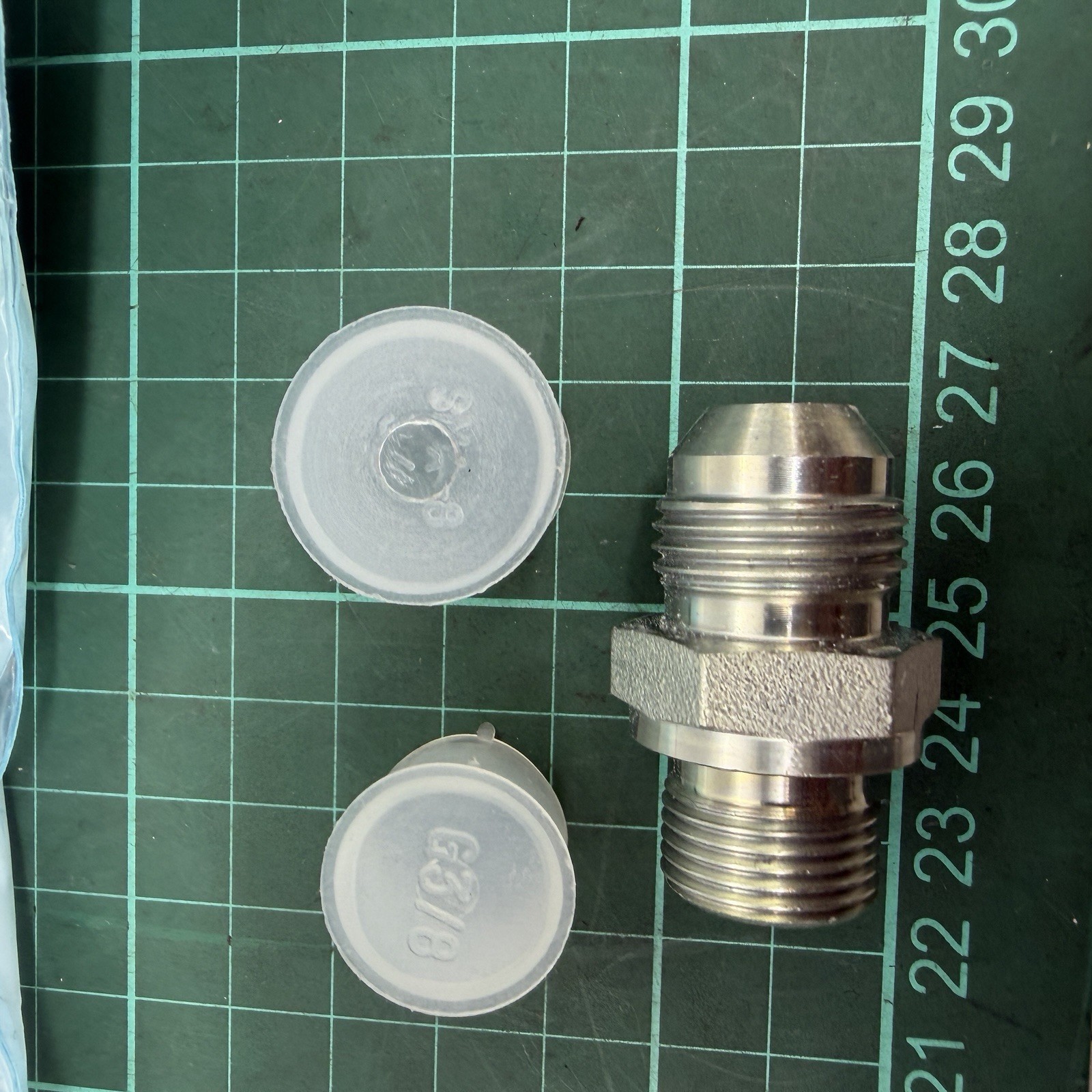 AF10140014 Sandvik Male Stud Connector Hydraulic Adapter Drill Rig 3/4 3/8 NOS