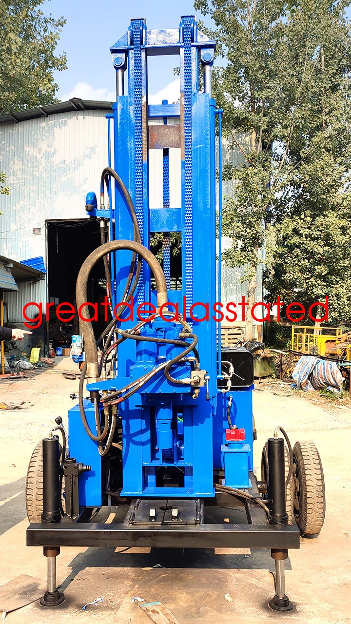 2026 4-Cylinder Diesel Rotary Drilling Rig for Water Well 300M 78kw 106hp By Sea