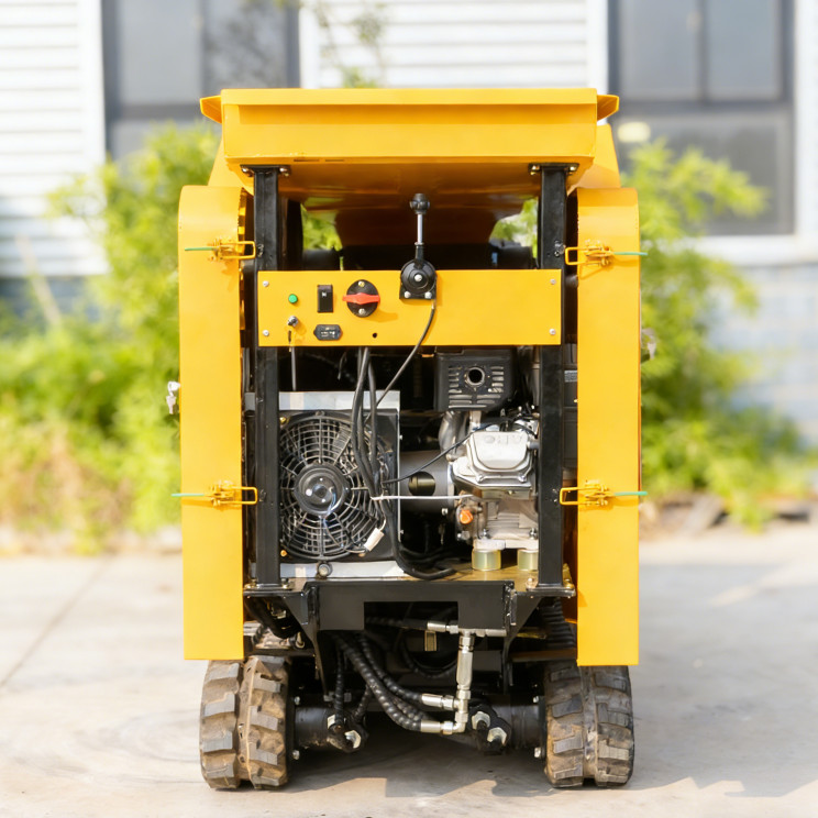 MS430 Jaw Crusher 1800kg 18HP Mobile Stone Rock Tracked Crusher Mining Machine