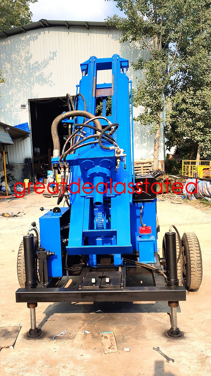 2026 4-Cylinder Diesel Rotary Drilling Rig for Water Well 300M 78kw 106hp By Sea