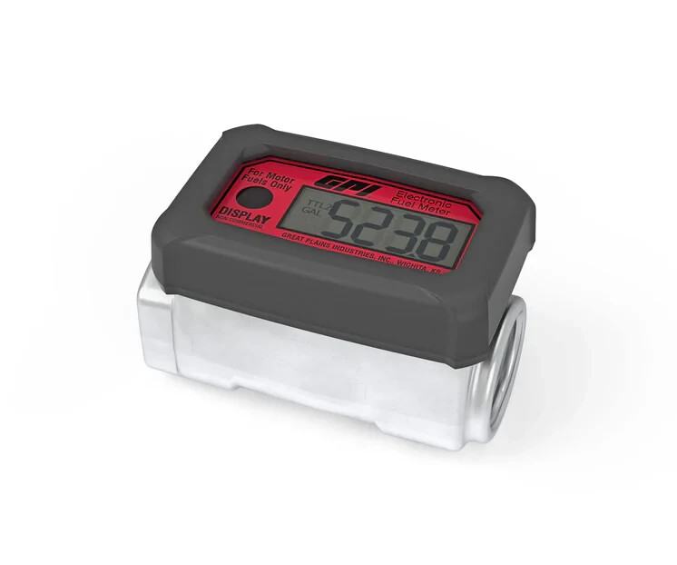GPI 113255-1 TURBINE FLOW METER, BATTERY POWERED DISPLAY, ALUMINUM BODY