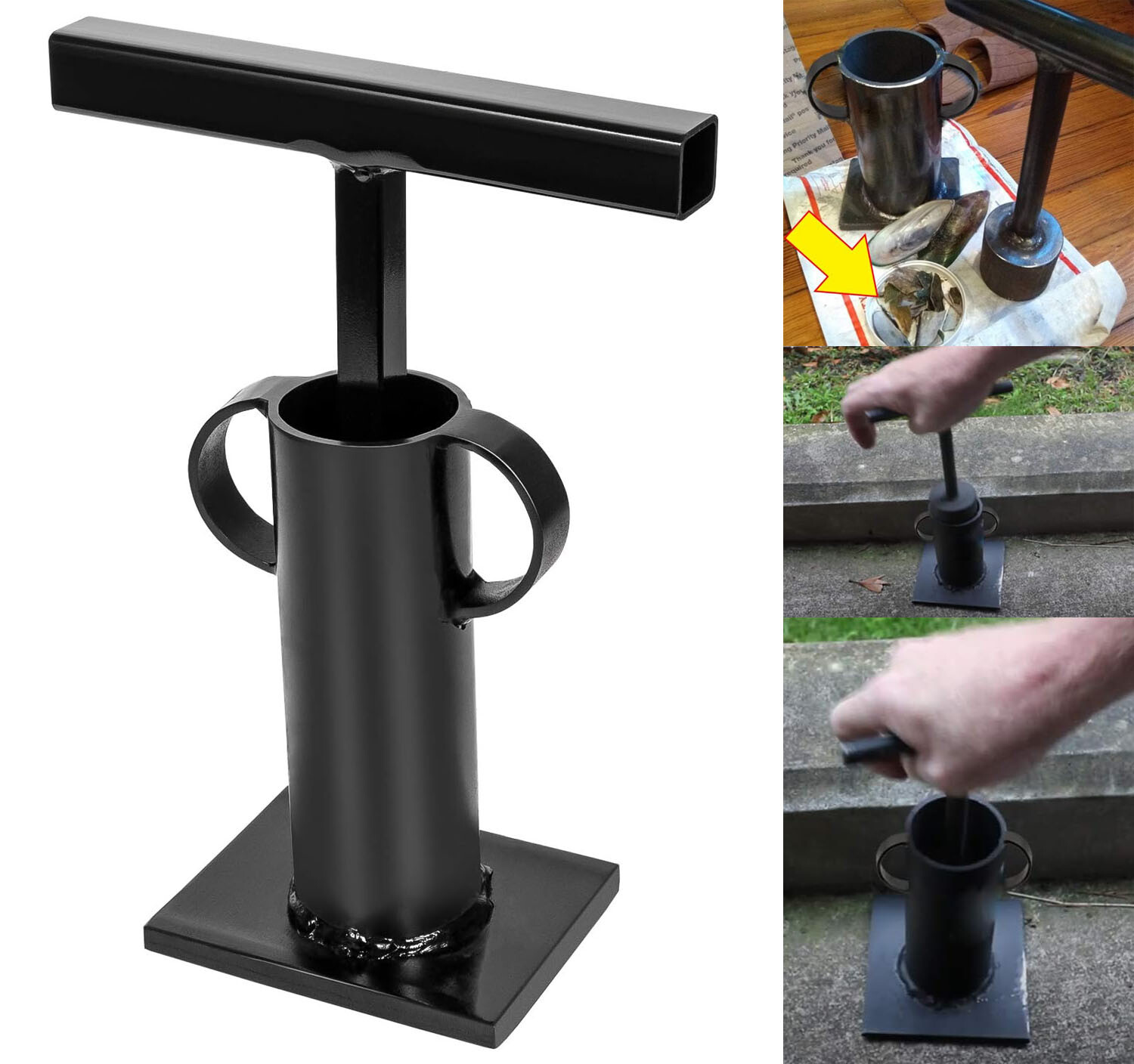 Stone Rock Crusher Gold Prospecting Frit Maker Glass Breaker Ore Crusher Tool