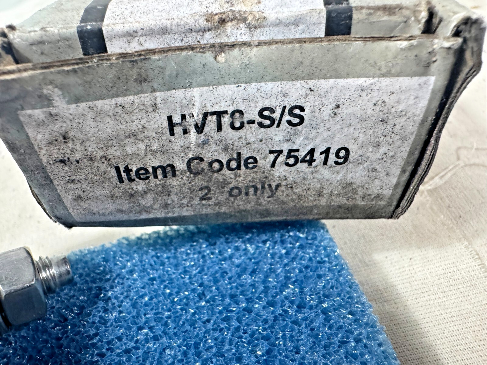 Lot of 2 FLEXCO H-Type Tungsten Tip Conveyor Belt Scraper HVT8-S/S PN: 75419